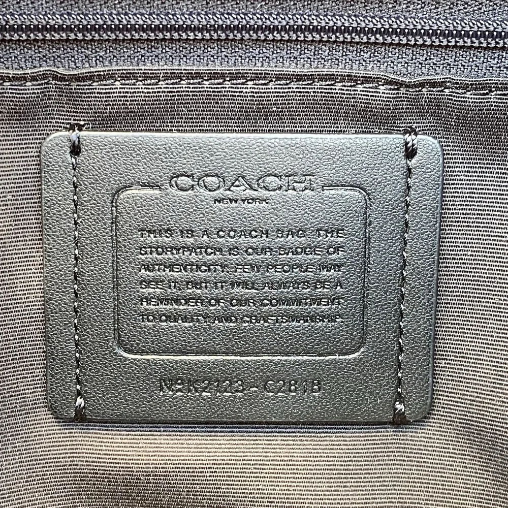 Coach Val Duffle C2818 Black Pebble Leather Shoulder Crossbody Bag